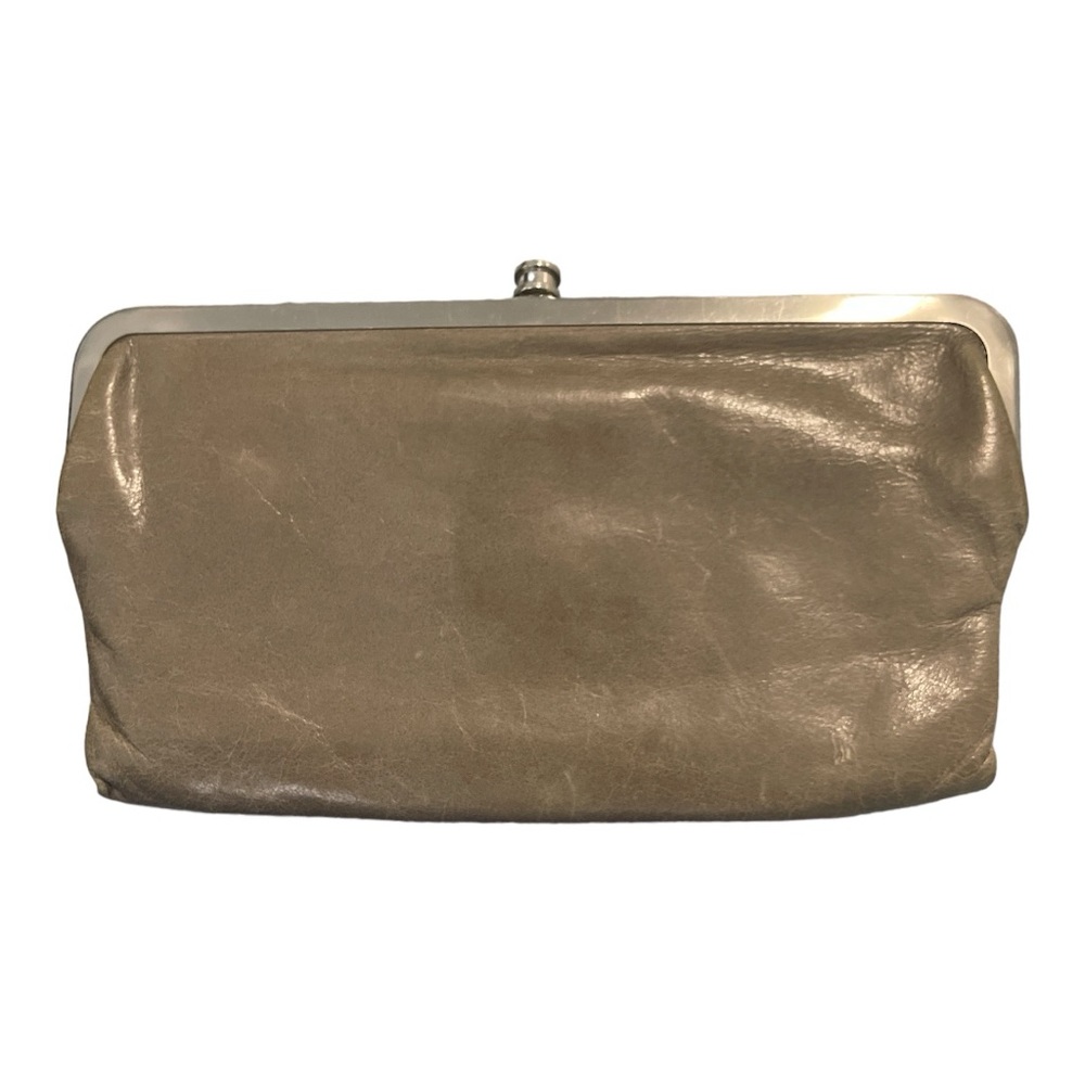 Grey HOBO International leather Clutch Wallet